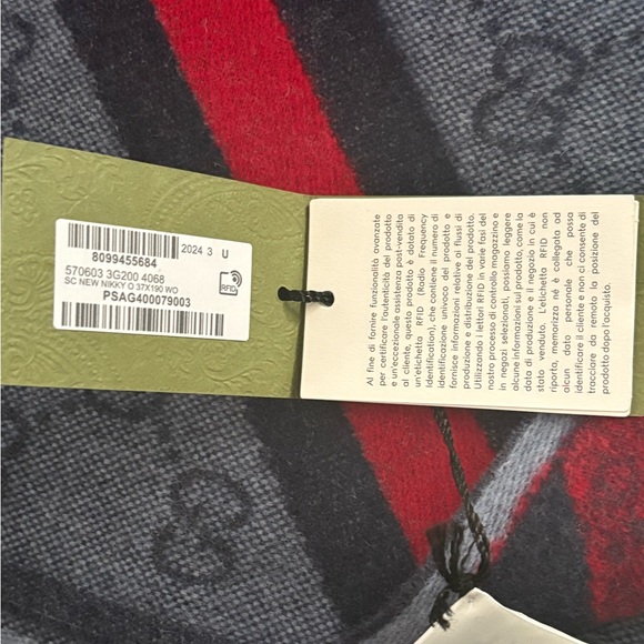 ✨GUCCI NWT NEW NIKKY Scarf - Picture 5 of 6